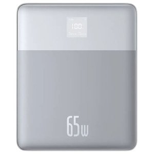 Baseus power banka Blade (P10063801S13-00) – 2× USB-C, 65 W, 12000 mAh, digitálny displej, USB-C kábel, strieborná KF2332639