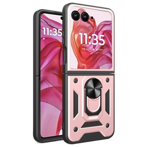 Techsuit CamShield puzdro pre Motorola Razr 50 Ultra - Ružovo-zlaté KF2333017