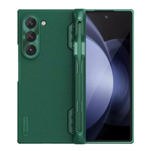 Nillkin Super Frosted Shield Ochranný Kryt s Držiakom na Pero - Samsung Galaxy Z Fold6 - Tmavozelený KF2333551