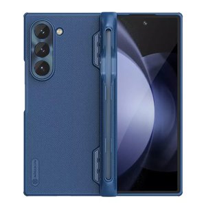 Nillkin Super Frosted Shield Ochranný Kryt s Držiakom na Pero - Samsung Galaxy Z Fold6 - Modrý KF2333552