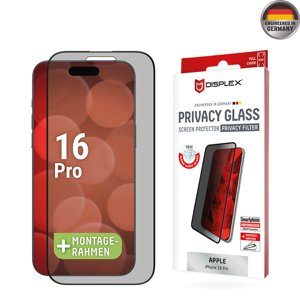 Displex Premium Privacy Ochranné Tvrdené Sklo Full Cover - iPhone 16 Pro - Čierne KF2334174