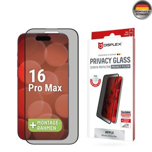 Displex Premium Privacy Ochranné Tvrdené Sklo Full Cover - iPhone 16 Pro Max - Čierne KF2334175
