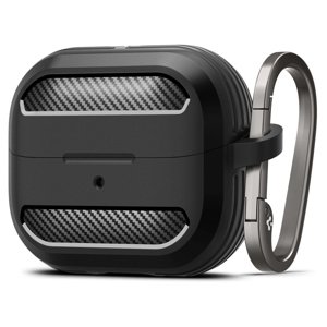 Spigen Rugged Armor puzdro pre Samsung Galaxy Buds 3 / 3 Pro – hliníkový úchyt – čierne KF2335412
