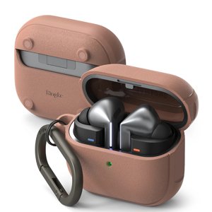Ringke Ochranné Puzdro Onyx Magnetic - pre Samsung Galaxy Buds 3 / 3 Pro, Protišmyková Textúra, Otvor pre Karabínu - Korálová KF2335871