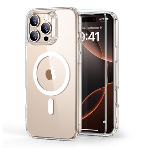 ESR Classic Hybrid HaloLock puzdro + ochranné sklo pre iPhone 16 Pro Max – číre KF2335893
