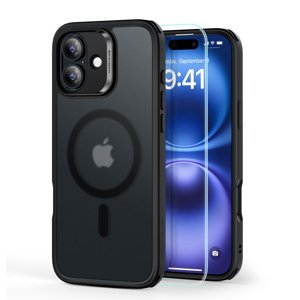 ESR Classic Hybrid HaloLock puzdro + ochranné sklo pre iPhone 16 – matná čierna KF2335894