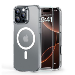 ESR Classic Hybrid HaloLock puzdro + ochranné sklo pre iPhone 16 Pro Max – matný číry KF2335902