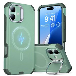 ESR Cyber Armor Kickstand puzdro pre iPhone 16 – zelené KF2335911