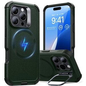 ESR Cyber Armor Kickstand puzdro pre iPhone 16 Pro Max – zelené KF2335913