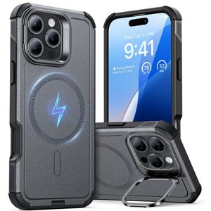 ESR Cyber Armor Kickstand puzdro pre iPhone 16 Pro – sivé KF2335915