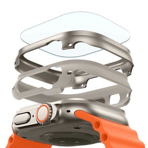 ESR - sada ochrany Armorite pre Apple Watch Ultra / Ultra 2 - titánová KF2336054