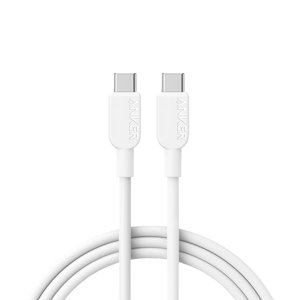 Anker – dátový kábel Type-C na Type-C, 240 W, 1,8 m – biely KF2336881