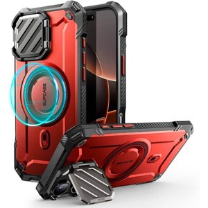Supcase Unicorn Beetle XT MagSafe Ochranný Kryt - iPhone 16 Pro Max - Rudý KF2337631