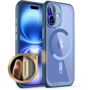 Supcase Unicorn Beetle Slim Clear MagSafe obal pre - iPhone 16 - Azúrová KF2337677