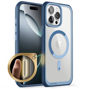 Supcase Unicorn Beetle Slim Clear MagSafe Ochranný Kryt - iPhone 16 Pro Max - Azúrový KF2337729