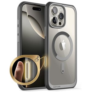 Supcase Unicorn Beetle Slim Clear MagSafe puzdro na iPhone 16 Pro Max - Sivá KF2337730