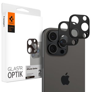 Spigen Optik.tR Camera Glass (2 ks) (ochranné sklo kamery) pre iPhone 14 Pro / Pro Max / 15 Pro / Pro Max / 16 Pro / Pro Max – čierne KF2338984