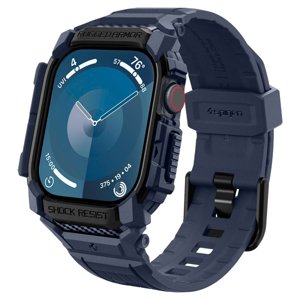 Spigen Rugged Armor Pro ochranné puzdro s remienkom - Apple Watch 10 46mm - Námornícka modrá KF2339008