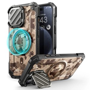 Supcase Unicorn Beetle XT MagSafe puzdro na iPhone 16 Pro Max - Striekaný maskáčový vzor KF2339484