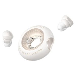 Vention Tiny T17 bezdrôtové slúchadlá – USB-C, Bluetooth 5.3, TWS, dotykové ovládanie, IPX4, Hi-Fi – béžové KF2339650