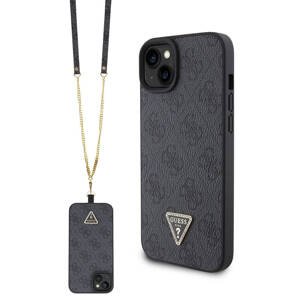 Guess Crossbody 4G Metal Logo (GUHCP15SP4TDSCPK) puzdro pre - iPhone 15 - Čierna KF2340144
