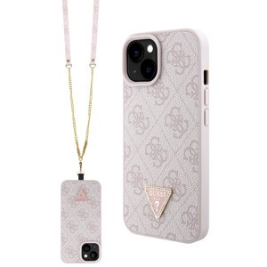 Guess Crossbody 4G Metal Logo (GUHCP15SP4TDSCPP) puzdro pre - iPhone 15 - Ružová KF2340145