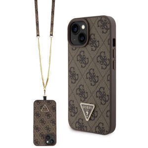 Guess Crossbody 4G Metal Logo (GUHCP15SP4TDSCPW) puzdro pre - iPhone 15 - Hnedá KF2340146