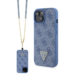 Guess Crossbody 4G Metal Logo (GUHCP15SP4TDSCPB) puzdro pre - iPhone 15 - Modrá KF2340147