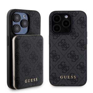 Guess Hardcase Powerbank MagSafe (GUBPM5P15L4GEMGK) puzdro pre - iPhone 15 Pro - Čierna KF2340477