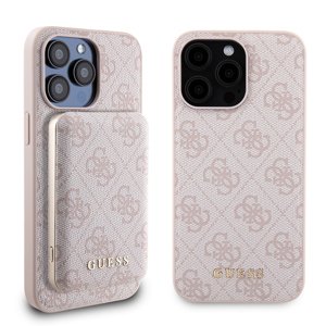 Guess Hardcase Powerbank MagSafe (GUBPM5P15X4GEMGP) puzdro pre - iPhone 15 Pro Max - Ružová KF2340484