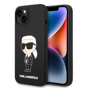 Karl Lagerfeld silikónový obal MagSafe (KLHMP14SSNIKBCK) - iPhone 14 - Ikonik KF2340713