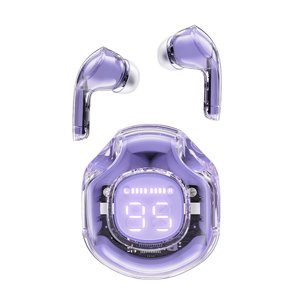 Acefast bezdrôtové slúchadlá T8 – Bluetooth 5.3, USB-C, AI redukcia šumu hovorov, IPX4, digitálny displej, 480 mAh, Purple KF2341065
