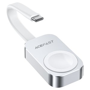Acefast bezdrôtová nabíjačka E21 na Smart Watch – 5 W, USB-C kábel, široká kompatibilita, prenosná, strieborná KF2341108