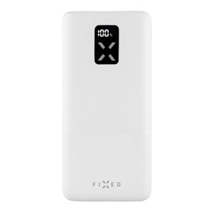 Fixed Zen 20 powerbanka (FIXZEN-20-WH) – 2× USB, USB-C, 20W, 20000mAh, LCD displej, biela KF2341359