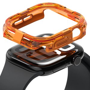 Ringke Fusion Bumper ochranný kryt pre Apple Watch 10 (46 mm) – neónovo oranžový KF2341601