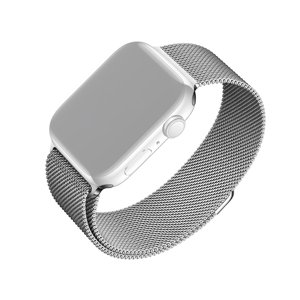 Fixed Mesh Remienok 35mm - Apple Watch 1/2/3/4/5/6/7/8/9/10/SE/SE 2/Ultra/Ultra 2 (42/44/45/46/49mm) - Strieborná KF2341637