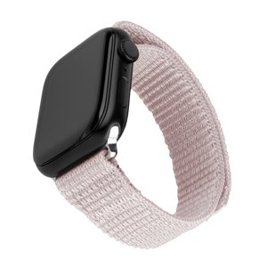 Fixed Nylon Sporty Strap 35mm – nylonový športový remienok pre Apple Watch 1–10/SE/SE 2/Ultra/Ultra 2 (42/44/45/46/49mm) – ružovo-zlatý KF2341686