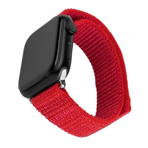 Fixed Nylon Sporty Strap 32mm – nylonový športový remienok pre Apple Watch 1–10/SE/SE 2 (38/40/41/42mm) – červený KF2341692