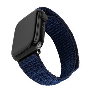 Fixed Nylon Sporty Strap 32mm – nylonový športový remienok pre Apple Watch 1–10/SE/SE 2 (38/40/41/42mm) – tmavomodrý KF2341693