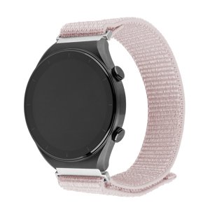 Fixed - Nylonový športový remienok 22 mm - Huawei Watch GT 2 (46 mm)/GT 2 Pro/GT 3 Pro (46 mm)/Ultimate, Xiaomi Watch S1 - ružovo-zlatý KF2341712