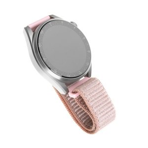 Fixed - Nylonový remienok 20 mm - Samsung Galaxy Watch 4/5/Active 2, Huawei Watch GT 3 (42 mm)/GT 3 Pro (43 mm) - ružovo-zlatý KF2341714