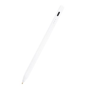 Techsuit – Stylus Pen S3 dotykové pero na telefóny a tablety, univerzálne, aktívne, Type-C, rýchle nabíjanie, 130 mAh – biele KF2342778