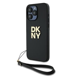 DKNY tvrdý obal s remienkom Stock Logo (DKHCP15XPBSWSK) - iPhone 15 Pro Max - Čierny KF2342802