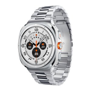 Spigen Modern Fit kovový náramok na Samsung Galaxy Watch Ultra 47mm – strieborný KF2343492