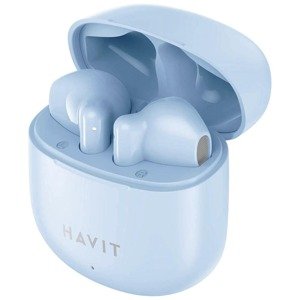 Havit bezdrôtové slúchadlá (TW976) – TWS, Bluetooth 5.3, mikrofón, USB-C, 300mAh, modré KF2343522