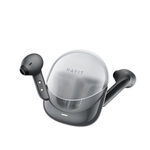 Havit herné bezdrôtové slúchadlá Modern Buds (TW974) – TWS, Bluetooth 5.3, mikrofón, ENC, USB-C, 400mAh, čierne KF2343585