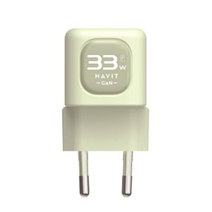 Havit sieťová nabíjačka (UC230 EU) – USB-C, USB, 33W, zelená KF2343650