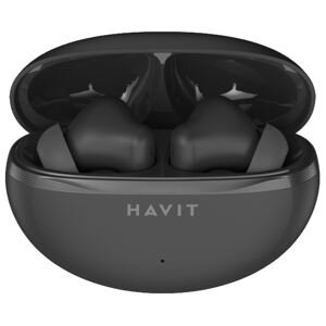 Havit bezdrôtové slúchadlá (TW986) – TWS, Bluetooth 5.4, mikrofón, ENC, USB-C, 400mAh, čierne KF2343764