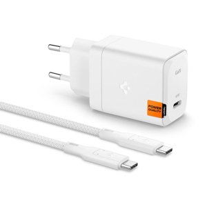 Spigen Arcstation Pro sieťová nabíjačka (651) – USB-C, kábel 2m, Super Fast Charging, GaN, 65W – biela KF2344041