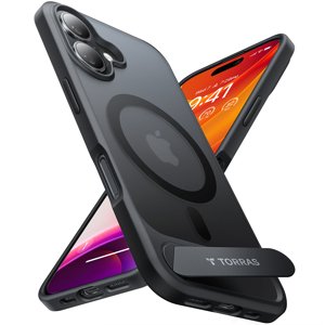 Torras – Pstand MagSafe puzdro pre iPhone 16 Plus – čierne KF2344128